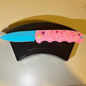 Boker Dessert Warrior Kalashnikov Knife (3.25” Blue) Donut Blade HQ Exclusive